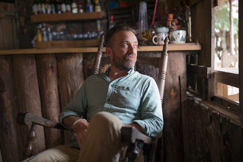 Sebastian in rocking chair Dominican Republic