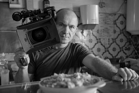 Adrian with camera Lisbon Portugal