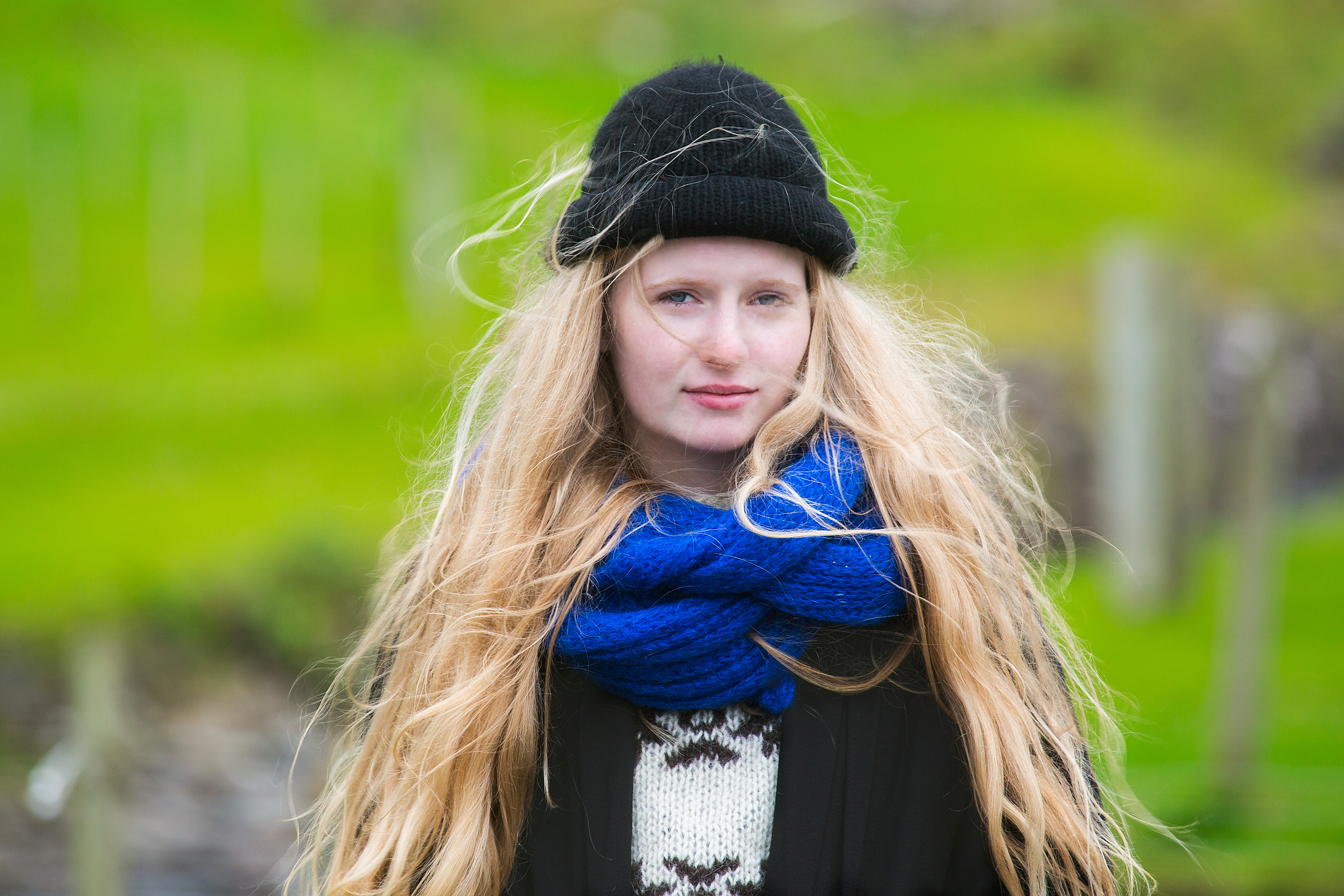 young woman faroe islands