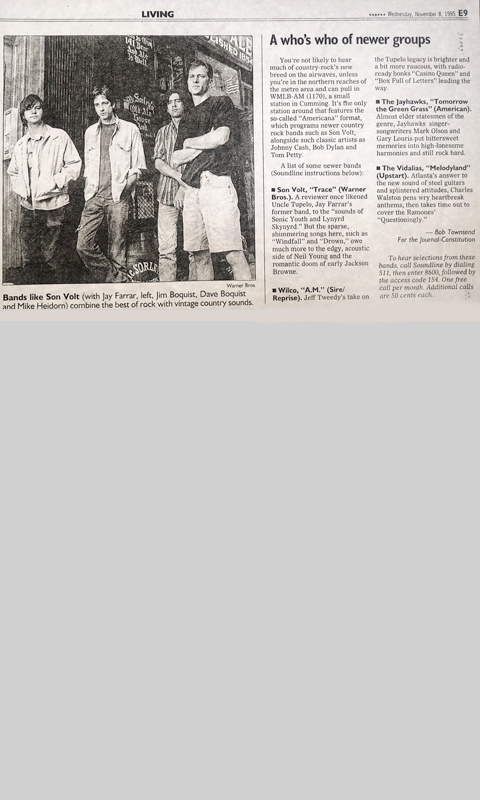 Altanta Journal Constitution article on alternative country artists