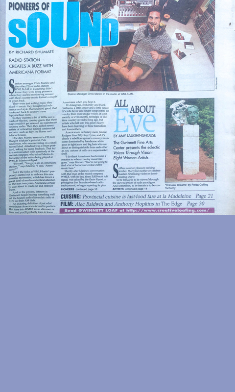 Creative Loafing Article on WMLB radio and Chris Marino